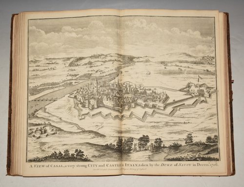 Original Copper Engraved View of Casal, a very strong City and Castle in Italy, taken by the Duke of Savoy in Decemb. 1706.