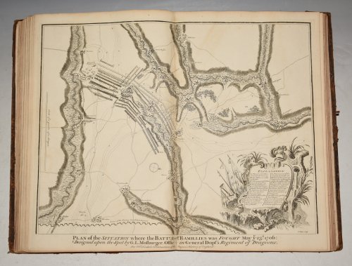Original Copper Engraved Plan of the Situation where the Battle of Ramillies was Fought May ye 23d. 1706.