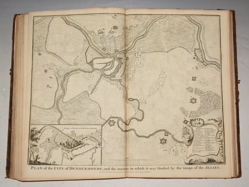 Original Copper Engraved Plan of the City of Dendermonde, and the manner in which it was blocked by the troops of the Allies.