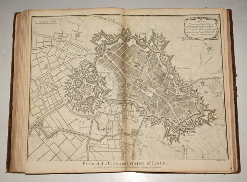 Original Copper Engraved Plan of the City and Citadel of Lisle.