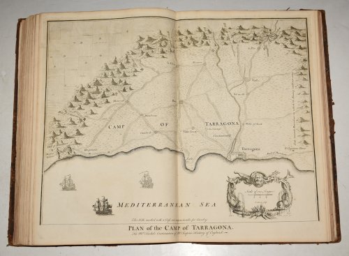 Original Copper Engraved Plan of the camp of Siege de Tarragona.