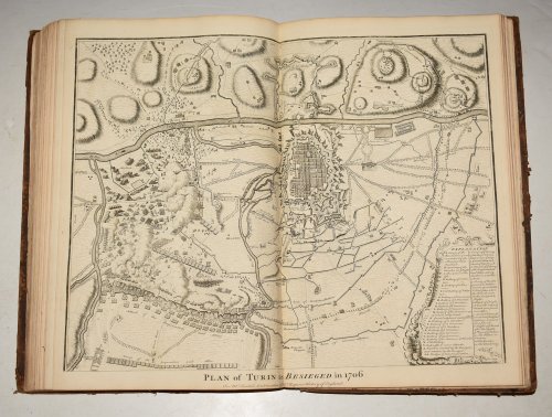 Original Copper Engraved Plan of Turin as Besieged in 1706.