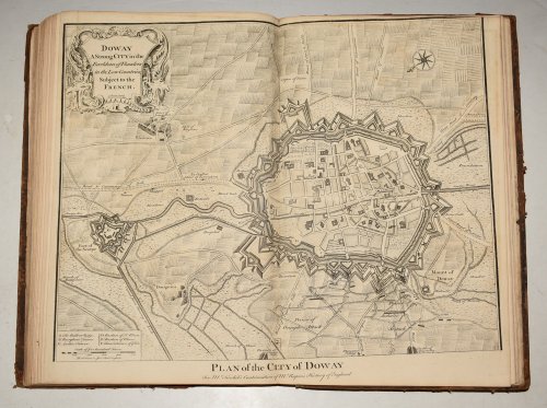 Original Copper Engraved Plan of the City of Doway. A Strong City in the Earldom of Flanders in the Low Countries