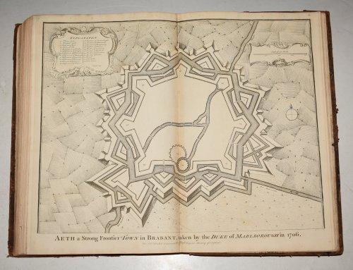 Original Copper Engraved Plan of AETH a Strong Frontier TOWN in BRABANT, taken by the DUKE of MARLBOROUGH in 1706.