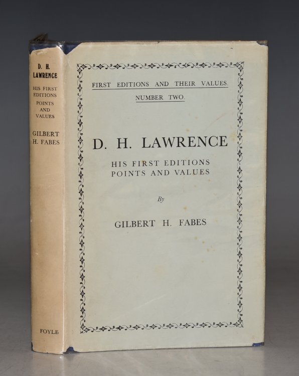 D.H.Lawrence His First Editions: Points and Values. First editions and their values. Number two. Limited edition, 114/500.