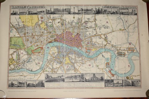 Langley & Belch's New Map of London. Printed and Published as the Act directs, May 1st, 1812, by Langley & Belch, London. Publication no. 114 (1971) of the London Topographical Society, London. reproduced by courtesy of the Guildhall Library and printed by Cotswold Collotype Co. Ltd.