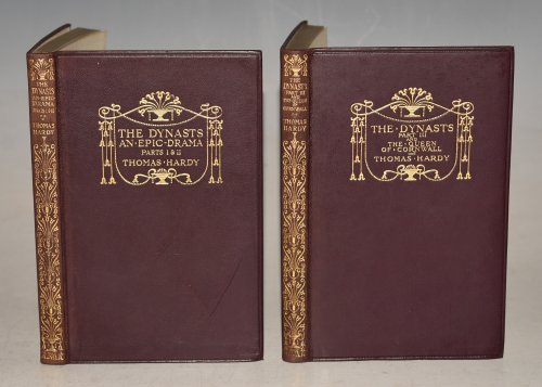 The Dynasts. An Epic Drama of the War with Napoleon. 2 Volumes An Epic-Drama Of The War With Napoleon parts I,II & III. AND:The Famous Tragedy Of The Queen Of Cornwall. (Pocket edition)