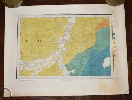 Ordnance Survey MAP SHEET LII (52) N.E BEDFORD Bedfordshire Geological Survey of England & Wales Scale 1 inch to 1 mile.