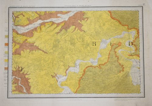 Ordnance Survey MAP SHEET LII (52) S.E BEDFORD Bedfordshire Geological Survey of England & Wales Scale 1 inch to 1 mile.