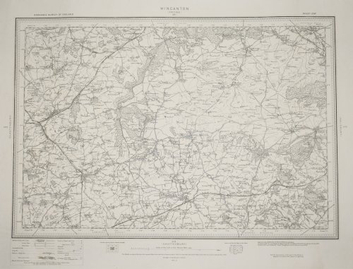 Ordnance Survey MAP Sheet 297 WINCANTON. Scale 1 inch to 1 mile. Shows areas of WINCANTON, EAST KNOYLE, MAIDEN BRADLEY.