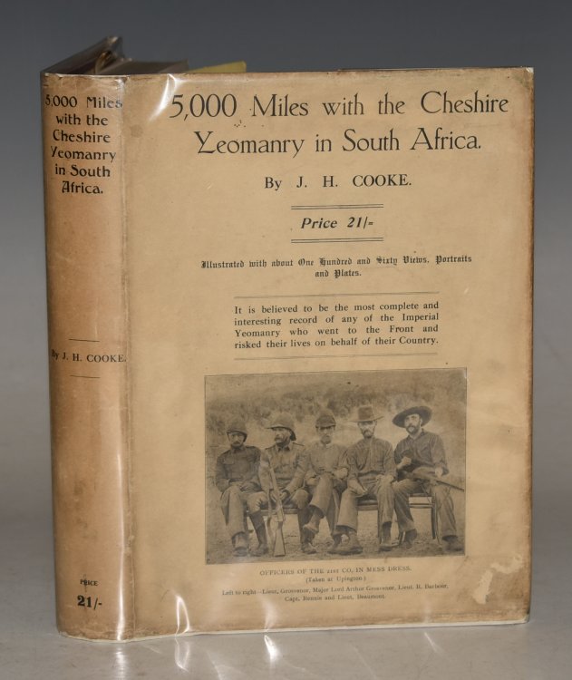 5,000 Miles With The Cheshire Yeomanry In South Africa. Illustrated by One Hundred and Sixty Plates, Photographs and Portraits. Signed Limited Edition.