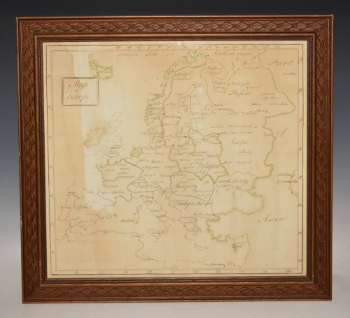 A 19TH CENTURY HAND-DRAWN MAP OF EUROPE By pen and ink,