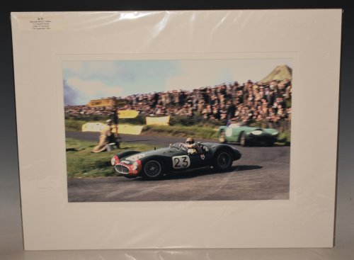 Large Original Photograph MASERATI A6GCS 1984cc F.C Davis / H. Gould Ulster TT Dundrod 17th September 1954 Motorsport A-11 SIGNED by Martyn Wainwright