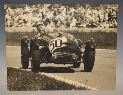 Large Original Photograph CAR Number 30 May 1955 Motorsport SIGNED by Martyn Wainwright. Possibly 1955 Cornwall MRC Formula 1