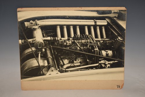 Large Original Photograph MERCEDES-BENZ 300 SLR Engine Motorsport SIGNED by Martyn Wainwright.