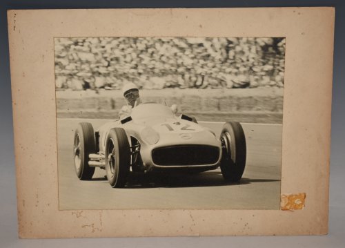 Large Original Photograph MERCEDES-BENZ CAR Number 12 Ca 1955 Motorsport