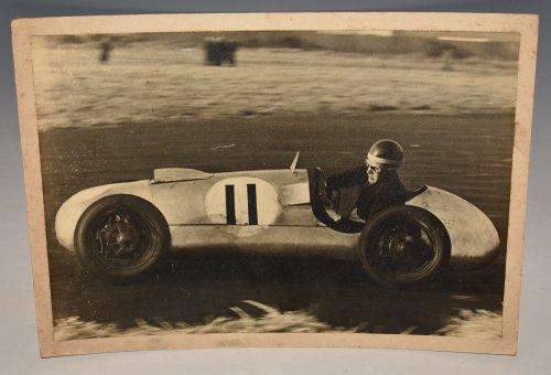 Large Original Photograph H.L. Williams EMERYSON NEWTON CLASS B Motorsport SIGNED by Martyn Wainwright.