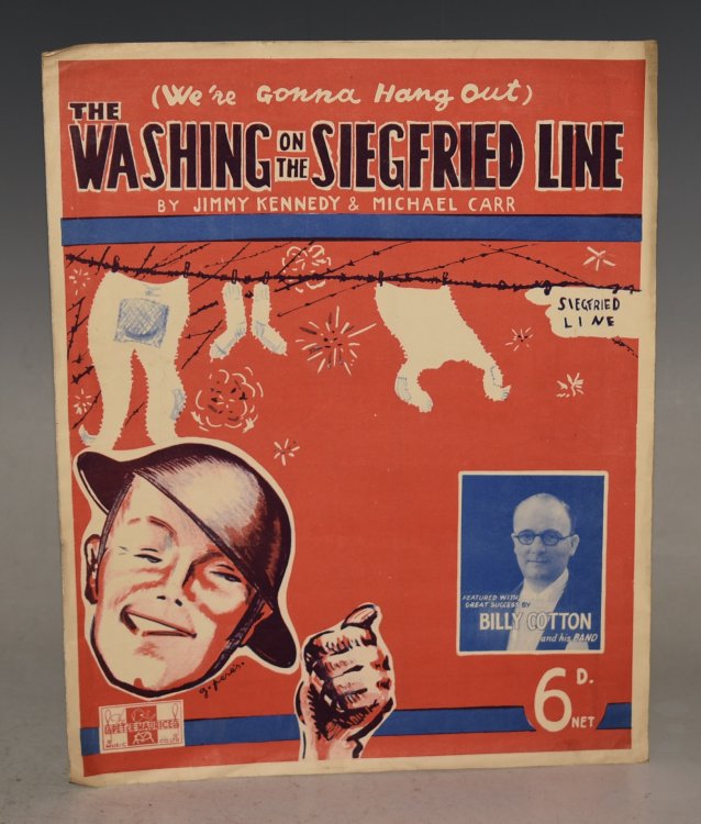 (Were Gonna Hang Out) The Washing On The Siegfried Line. Sheet Music