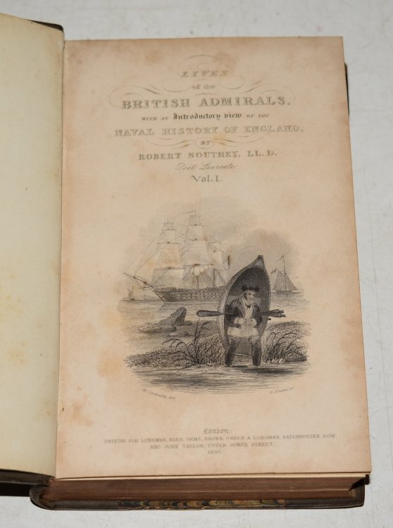 The Lives of The British Admirals. With an Introductory View of the Naval History of England. The Cabinet of Biography, Conducted by The Rev. Dionysius Lardner. In Five Volumes.