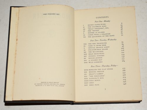 Moonraker. THIS COPY from Moigne Combe House Bond Estate.