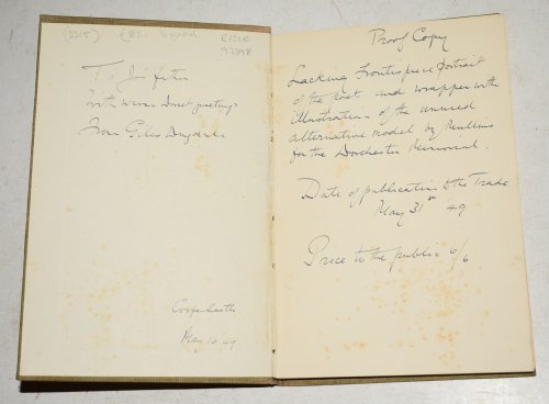 Poems Grave & Gay. Uncorrected Proof Signed Copy Selected & Edited with Foreword & Biographical Notes by Giles Dugdale.