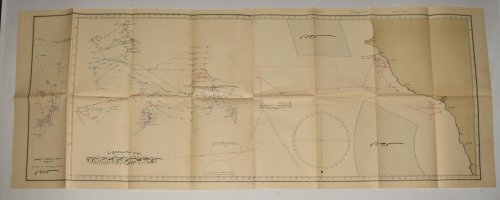 OTTOMAN Map of The Raid of the Yorkshire Coast. A rare and intriguing contemporary map printed in Ottoman script.