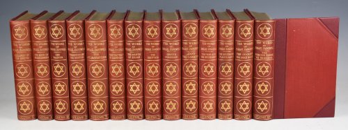 The Works of Israel Zangwill, Edition De Luxe. SIGNED Limited Numbered Edition. In Fourteen Volumes.