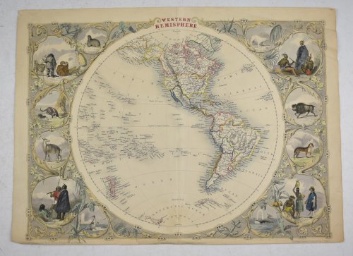 Map of the "WESTERN HEMISPHERE" World