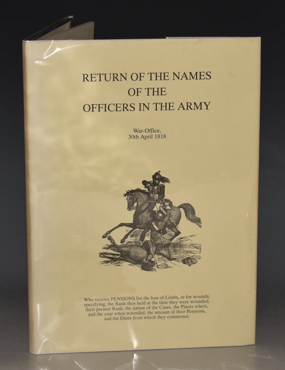 Returns Of The Names Of The Officers In The Army who receive PENSIONS for the loss of Limbs, or for wounds; specifying, the Rank they held at the time they were wounded, their present Rank, the nature of the Cases, the Places where, and the year when wounded, the amount of their Pensions and the Dat