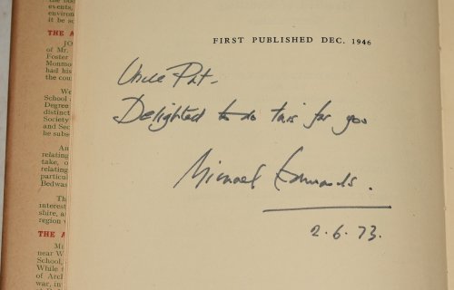Between Mountain And Marsh. SIGNED BY Illustrator in the Hundred of Wentllwg, Monmouthshire. With foreword by Sir Cyril Fox and illustrated by Michael Edmonds. Signed by illustrator.