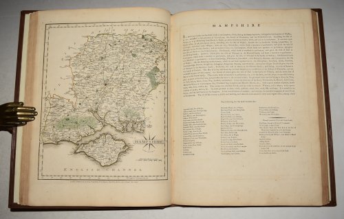 New and Correct English Atlas. Being a New Set of County Maps from Actual Surveys exhibiting All the Direct & principal Cross Road, Cities, Towns, and most considerable Villages, Parks, Rivers, Navigable Canals, etc. Preceded by a General Map of South Britain.and a General Description of each Co