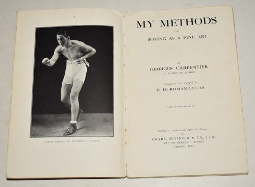 My Methods, or Boxing as a Fine Art. Translated by F. Hurdman-Lucas.