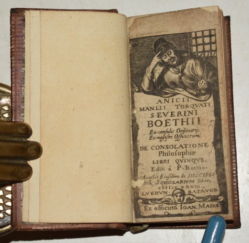 De Consolatione Philosophiae (The Consolation of Philosophy) Anicii Manli Torquati Severini Boethii. Ex-consulis Ordinary, Ex-magistri Officiorum. De Consolatione Philosophiae, Libri Quinque. Editi a P. Bertio.
