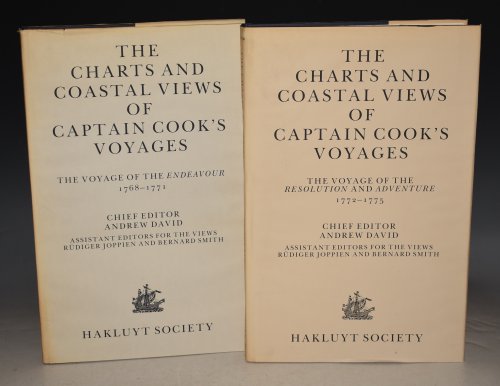 The Charts & Coastal Views of Captain Cook's Voyages In Two Volumes: The Voyage of The Endeavour 1768-1771; & The Voyage of The Resolution and Endeavour 1772-1775. Chief Editor Andrew David. Assistant Editors for the Views Rudiger Joppien and Bernard Smith. Hakluyt Society Extra Series 