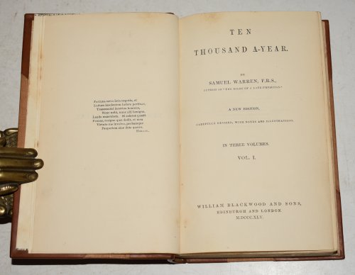 Ten Thousand A-Year. A New Edition, Carefully revised with notes and illustrations. In Three Volumes.