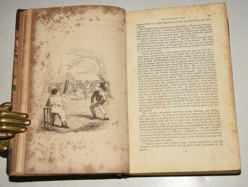 The Pickwick Papers, “The Posthumous Papers of The Pickwick Club.” With Forty-Three Illustrations by R. Seymour and Phiz. 1837 First Edition.