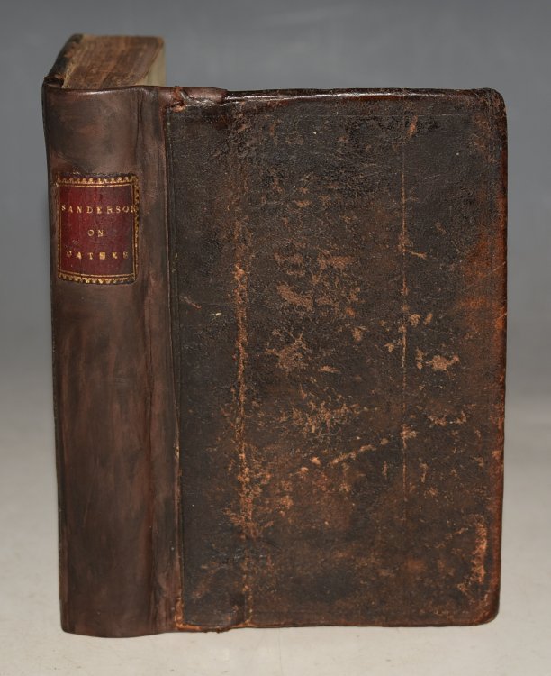 (De Juramento) Seven Lectures Concerning The Obligation of Promissory Oathes Read Publickly in the Divinity School at Oxford. Translated into English by his late Majesty’s Special Command, and afterwards revised and approved under His Majesties own hand.