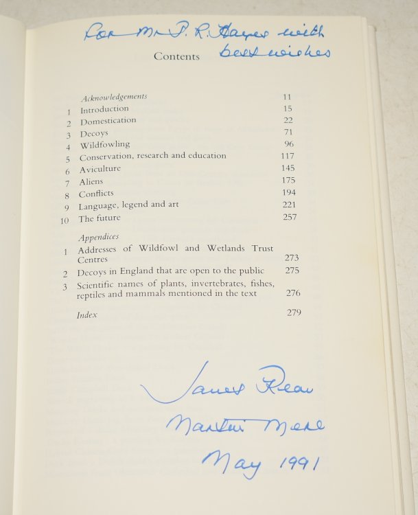 Man & Wildfowl. SIGNED BY AUTHOR. Illustrations by Donald Watson.