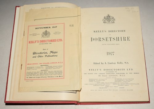 Directory of Dorsetshire. 1927. With coloured Map.