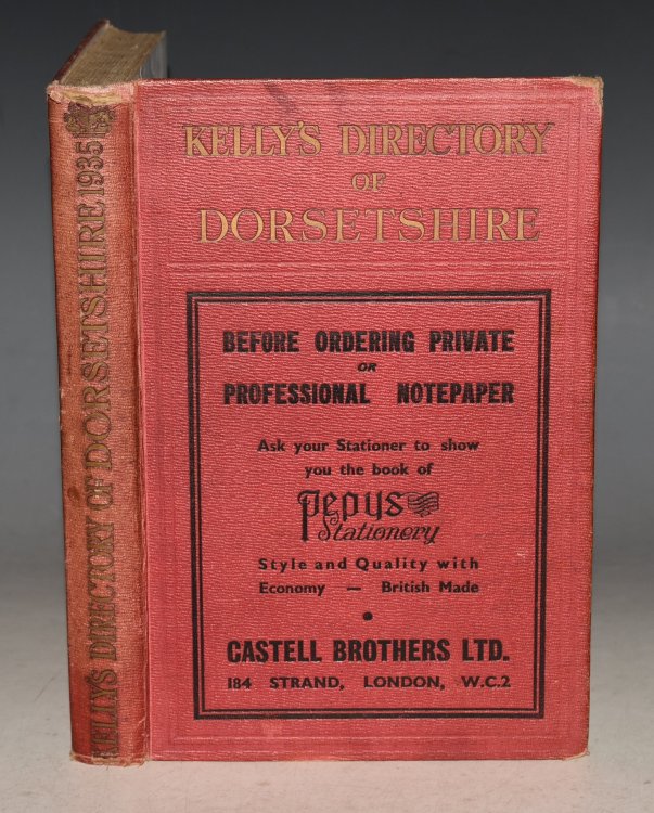 Directory of Dorsetshire 1935. With coloured Map.