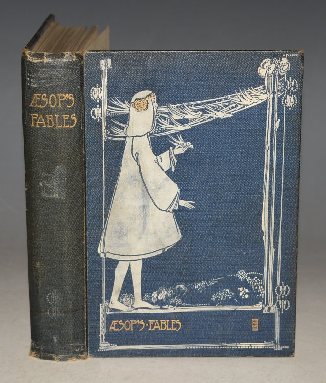 Three Hundred Aesop’s Fables, Literally Translated From The Greek. Illustrated by Harrison Weir. With Cover Designed by Jessie M. King.