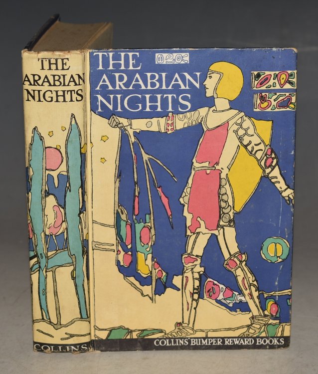 The Arabian Nights Collin’s Bumper Reward Books. With Cover Design by Jessie M. King.