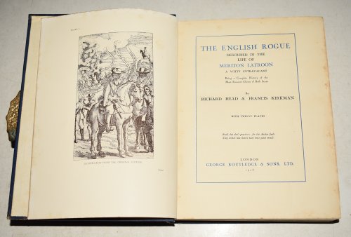 The English Rogue Described in the life of Meriton Latroon, a Witty Extravagant. Being a Complete History of the Most Eminent Cheats of Both Sexes. With Twelve Plates.