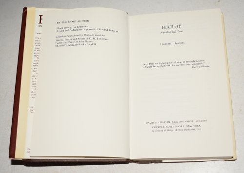 Hardy Novelist and poet