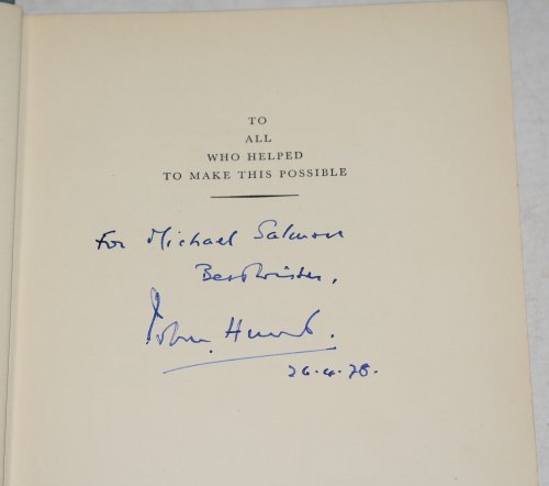 The Ascent of Everest. Foreword by HRH Duke of Edinburgh. Signed copy. SIGNED BY AUTHOR.