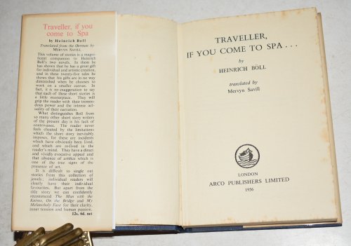 Traveller, If You Come To Spa. translated by Mervyn Savill from the German original "Wanderer Kommst Du Nach Spa"