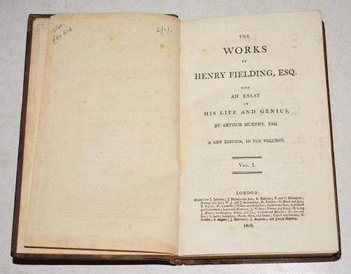 The Works of Henry Fielding, With an Essay on His Life and Genius by Arthur Murphy. A New Edition in Ten Volumes.