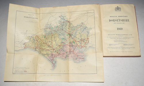 Kelly's Directory of Dorsetshire. 1939. With Coloured Map.