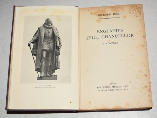 England’s High Chancellor. A Romance. Signed copy.