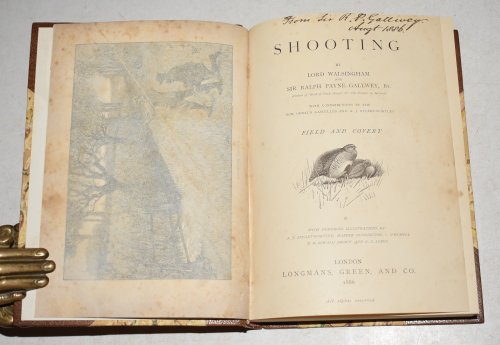 SHOOTING: Field and Covert. AND: Moor and Marsh. THE BADMINTON LIBRARY. With contributions from other authors. In Two Volumes. Presentation Set. BOTH SIGNED COPIES